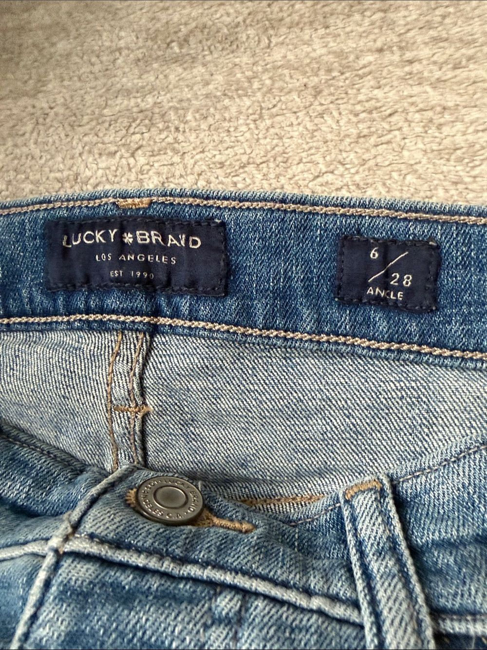 Lucky Brand Bridgette High Rise Button Fly Skinny Jeans 6 28 - Picture 9 of 9
